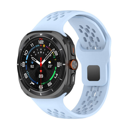 Galaxy Watch Ultra 47mm Zore KRD-119 Delikli Tasarım Silikon Kordon - 6