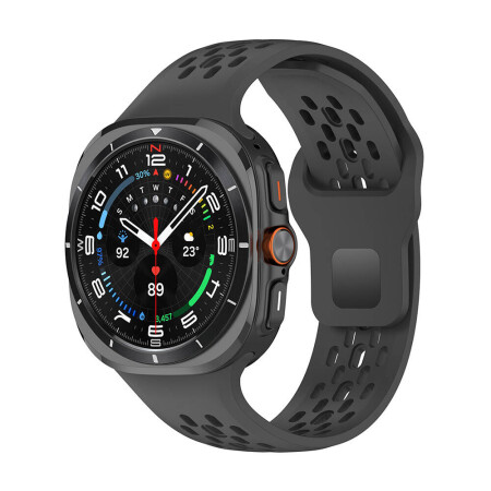 Galaxy Watch Ultra 47mm Zore KRD-119 Delikli Tasarım Silikon Kordon - 1