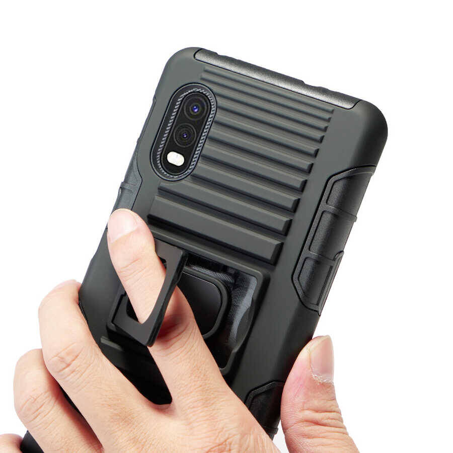 Galaxy Xcover Pro Kılıf Zore Double Clip Kapak - 8