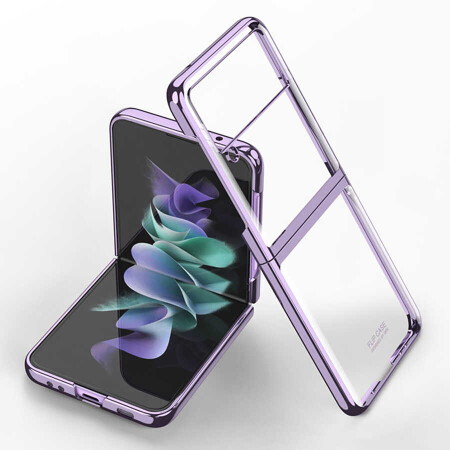 Galaxy Z Flip 3 Kılıf Zore Kıpta Kapak - 5