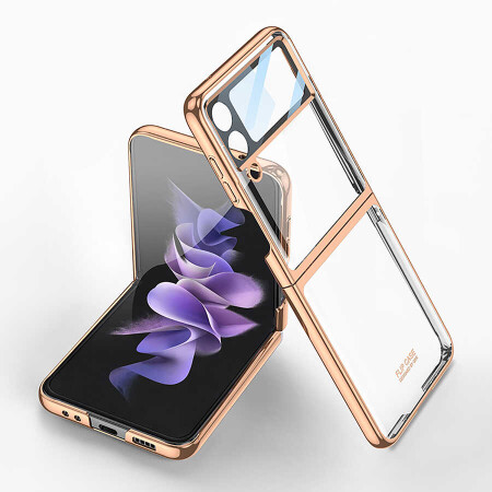 Galaxy Z Flip 4 Kılıf Zore Kıpta Lensli Kapak - 4