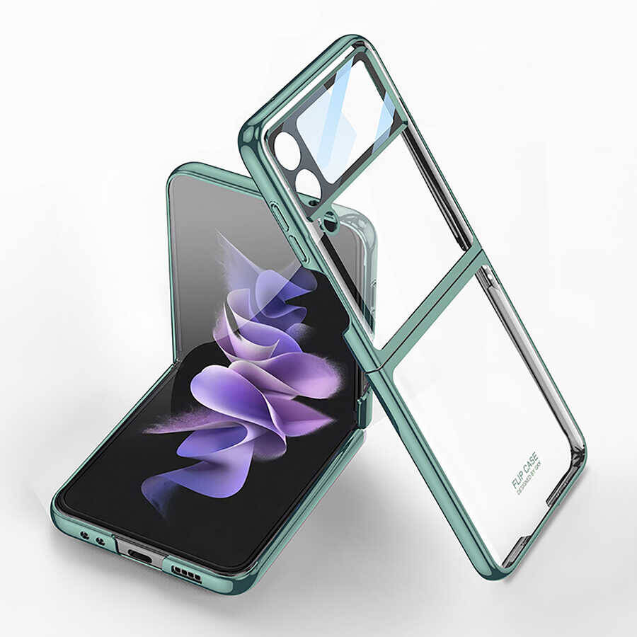 Galaxy Z Flip 4 Kılıf Zore Kıpta Lensli Kapak - 3