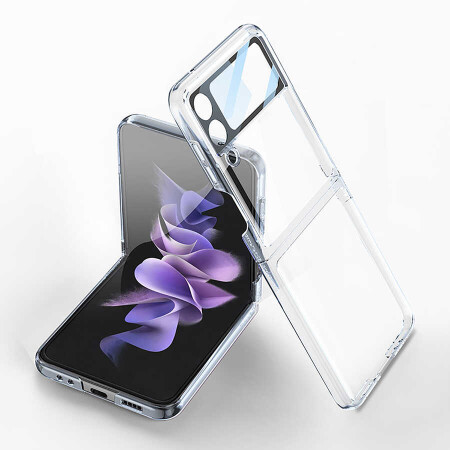 Galaxy Z Flip 4 Kılıf Zore Kıpta Lensli Kapak - 1