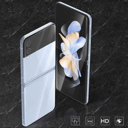 Galaxy Z Flip 4 Zore Narr Tpu Ön Arka Body Ekran Koruyucu - 6