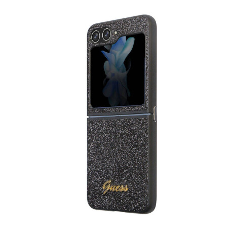 Galaxy Z Flip 5 Kılıf Guess Orjinal Lisanslı Yazı Logolu Glitter Script Kapak - 9