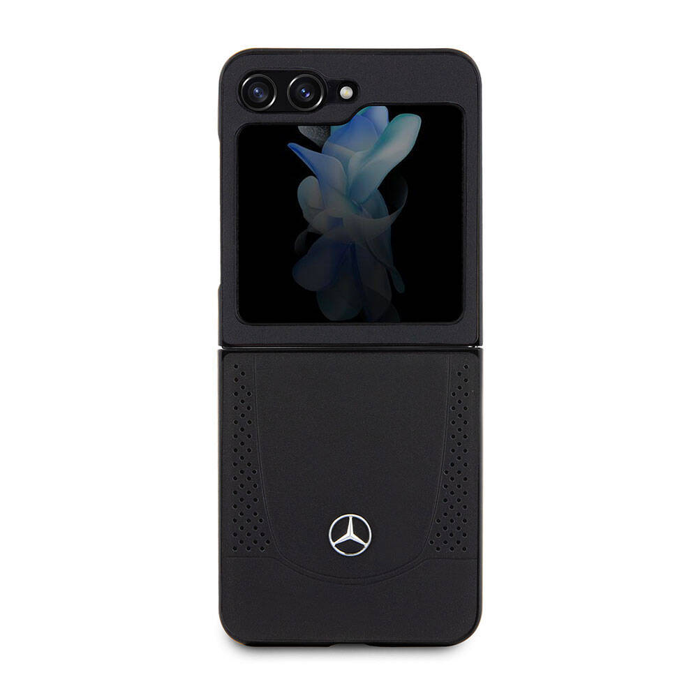 Galaxy Z Flip 5 Kılıf Mercedes Benz Orjinal Lisanslı Metal Yıldız Logolu Urban Deri Kapak - 3