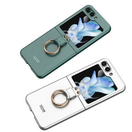 Galaxy Z Flip 5 Kılıf Zore Kıpta Yüzüklü Flip Sert Kapak - 12