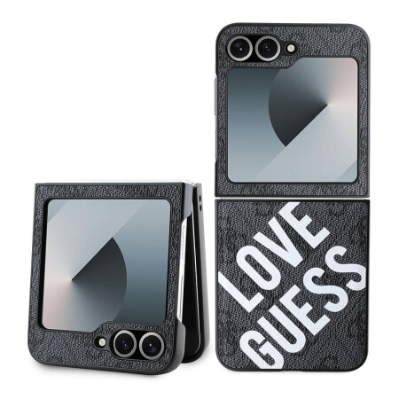 Galaxy Z Flip 6 Kılıf Guess Orjinal Lisanslı Love Guess Printing Kapak - 2