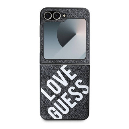 Galaxy Z Flip 6 Kılıf Guess Orjinal Lisanslı Love Guess Printing Kapak - 3