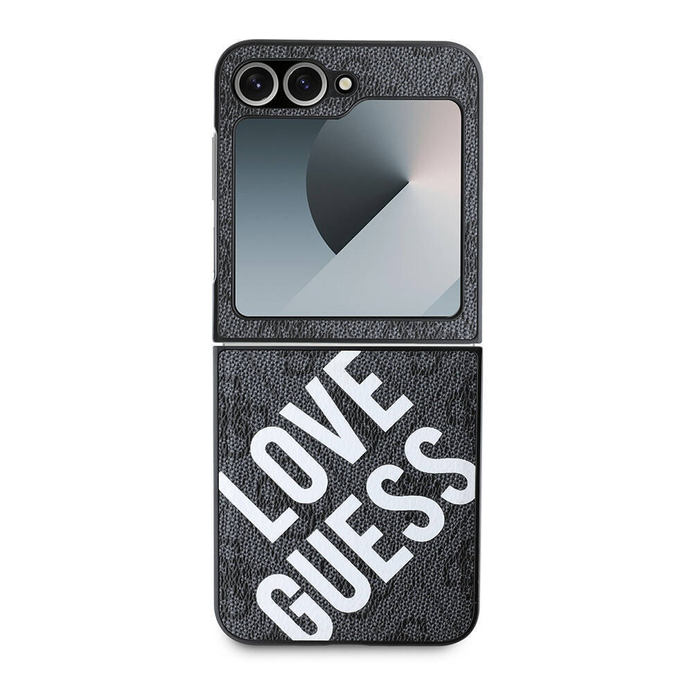 Galaxy Z Flip 6 Kılıf Guess Orjinal Lisanslı Love Guess Printing Kapak - 3