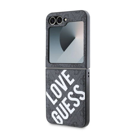 Galaxy Z Flip 6 Kılıf Guess Orjinal Lisanslı Love Guess Printing Kapak - 7