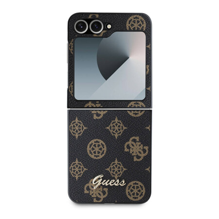 Galaxy Z Flip 6 Kılıf Guess Orjinal Lisanslı Peony Script Kapak - 3