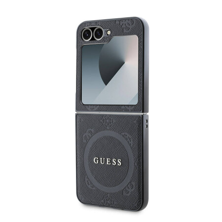 Galaxy Z Flip 6 Kılıf Guess Orjinal Lisanslı Saffiano Metal Logo Kapak - 7