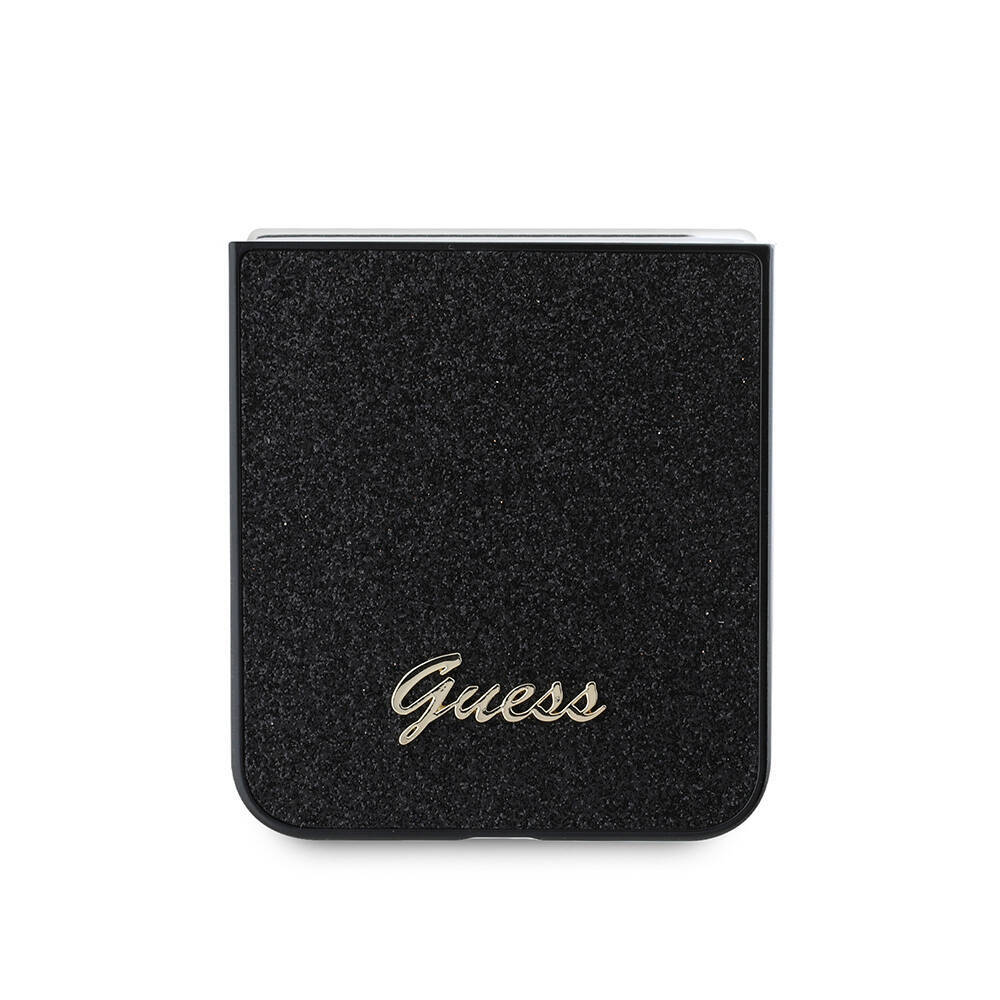 Galaxy Z Flip 6 Kılıf Guess Orjinal Lisanslı Yazı Logolu Glitter Script Kapak - 6