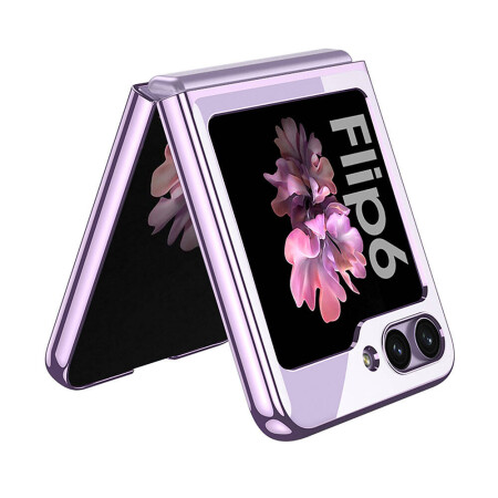 Galaxy Z Flip 6 Kılıf Zore Full Camlı Kıpta Kapak - 11