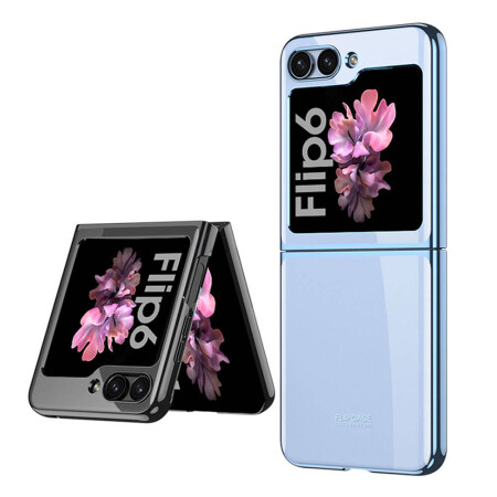 Galaxy Z Flip 6 Kılıf Zore Full Camlı Kıpta Kapak - 15