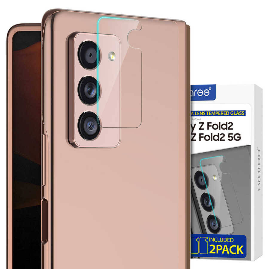 Galaxy Z Fold 2 Araree C-Subcore Temperli Kamera Koruyucu - 1