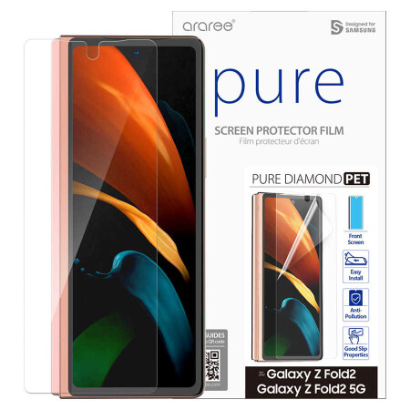 Galaxy Z Fold 2 Araree Pure Diamond Pet Ekran Koruyucu - 9