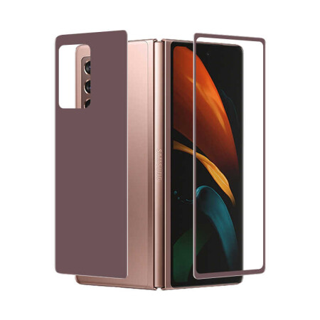 Galaxy Z Fold 2 Zore Ön Arka 5D Full Yapışkanlı Temperli Ekran Koruyucu - 1