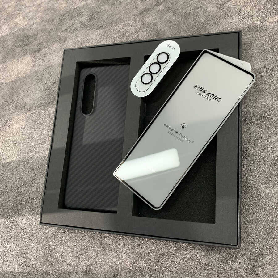 Galaxy Z Fold 3 Kılıf Benks 3 in 1 Suit Kapak - 20