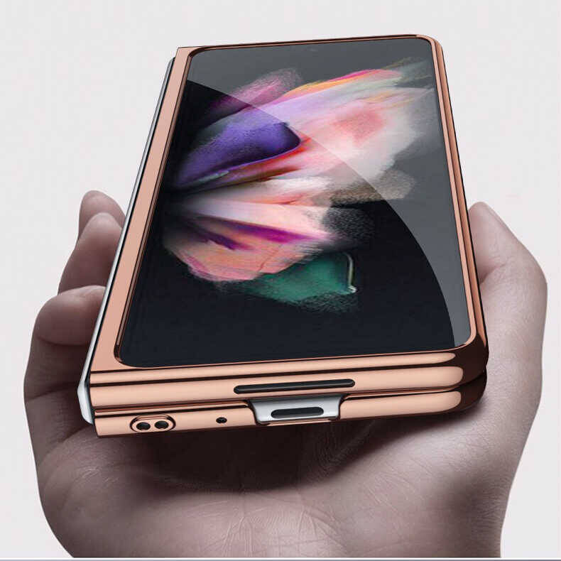 Galaxy Z Fold 3 Kılıf Zore Kıpta Kapak - 31