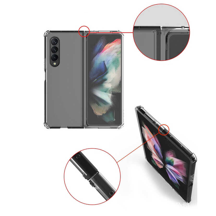 Galaxy Z Fold 3 Kılıf Zore Nitro Anti Shock Silikon - 3