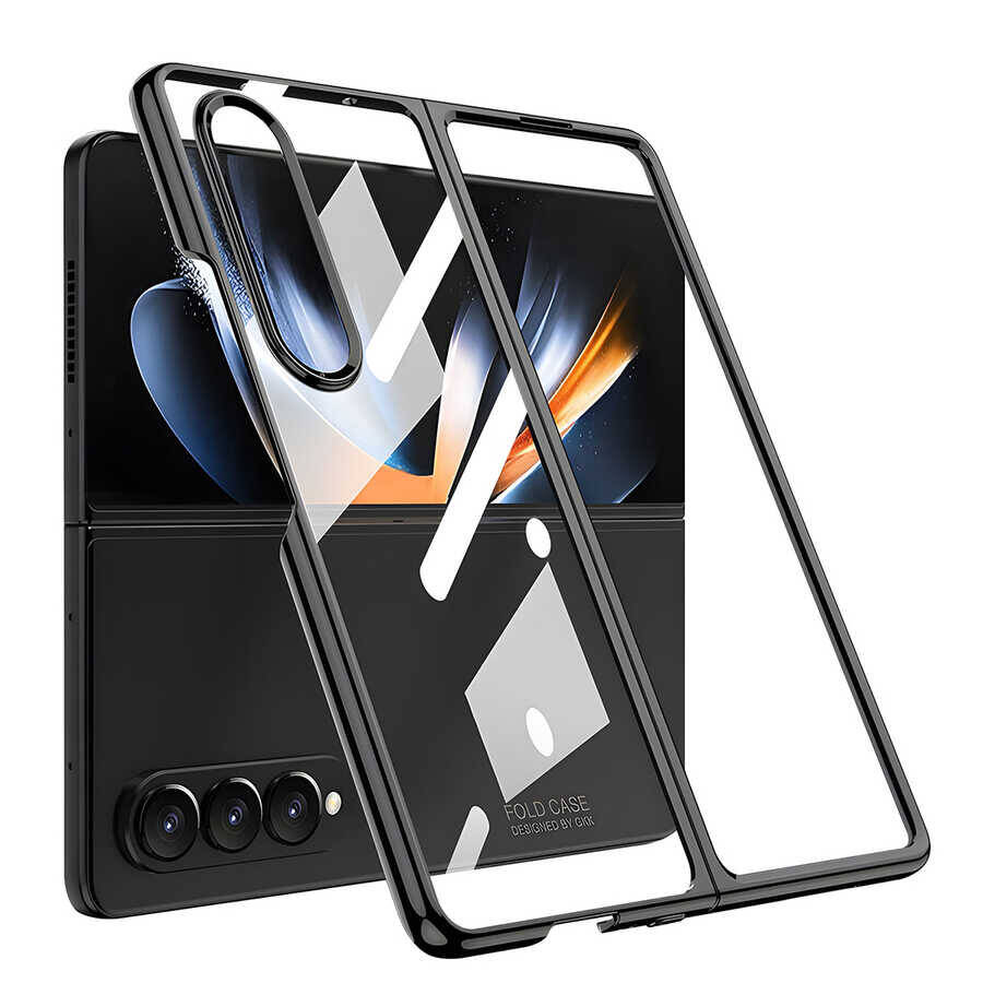 Galaxy Z Fold 4 Kılıf Zore Full Camlı Kıpta Kapak - 4