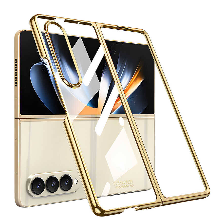 Galaxy Z Fold 4 Kılıf Zore Full Camlı Kıpta Kapak - 6