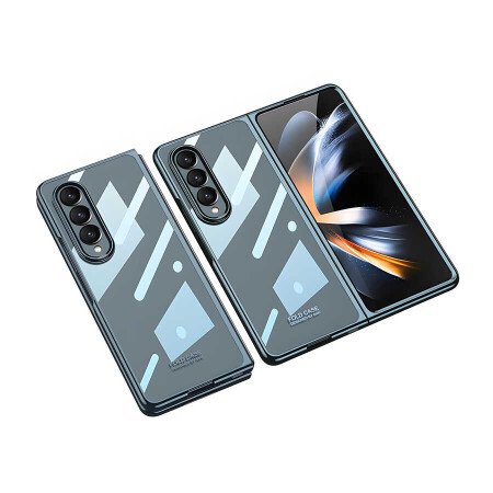 Galaxy Z Fold 4 Kılıf Zore Full Camlı Kıpta Kapak - 14