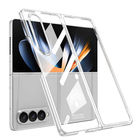 Galaxy Z Fold 4 Kılıf Zore Full Camlı Kıpta Kapak - 3