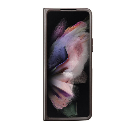 Galaxy Z Fold 5 Kılıf Guess Orjinal Lisanslı PU Deri Taşlı Üçgen Logo 4G Desenli Strass Kapak - 7