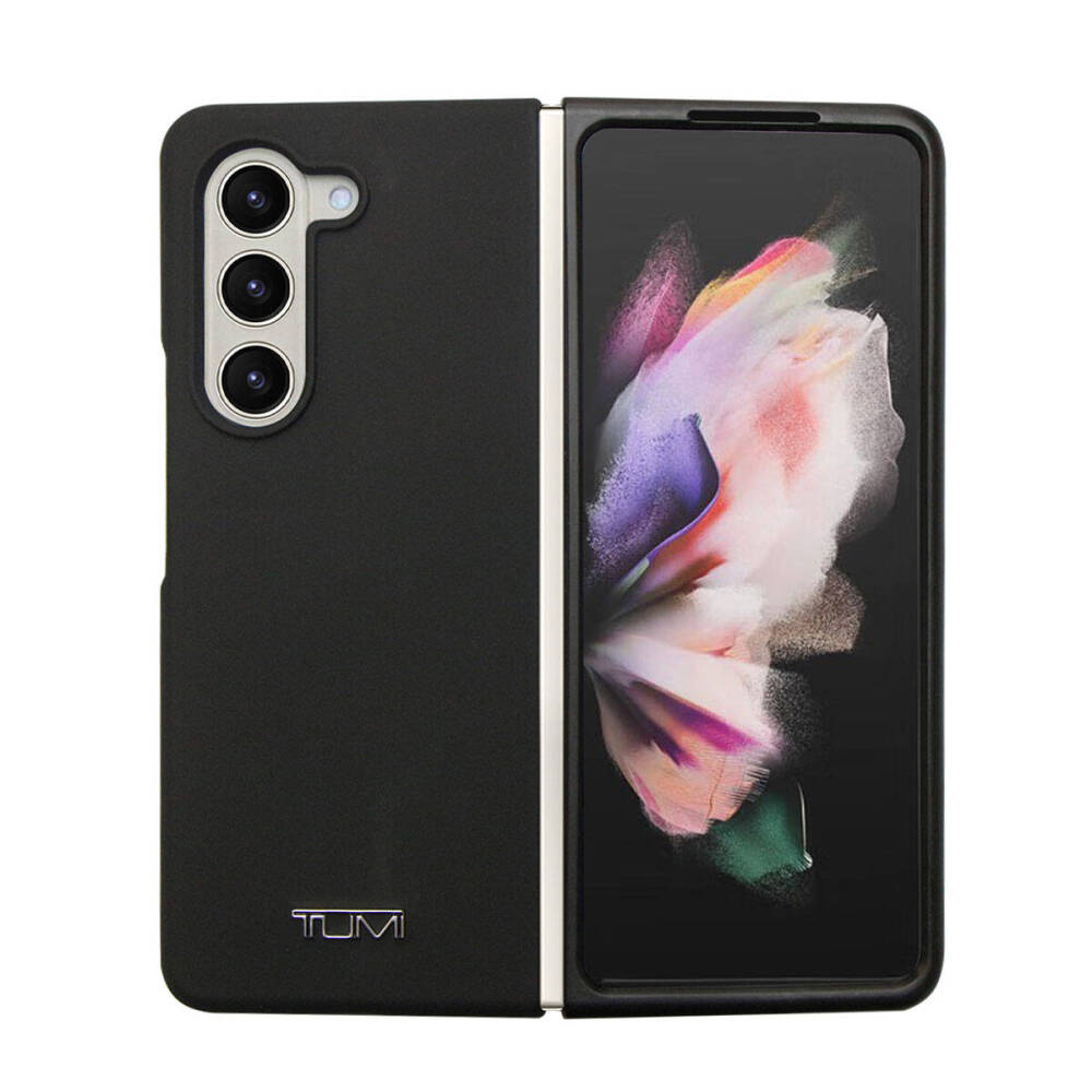 Galaxy Z Fold 5 Kılıf TUMI Liquid Silikon Metal Logo Dizayn Orjinal Lisanslı Kapak - 2