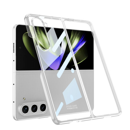 Galaxy Z Fold 5 Kılıf Zore Full Camlı Kıpta Kapak - 3