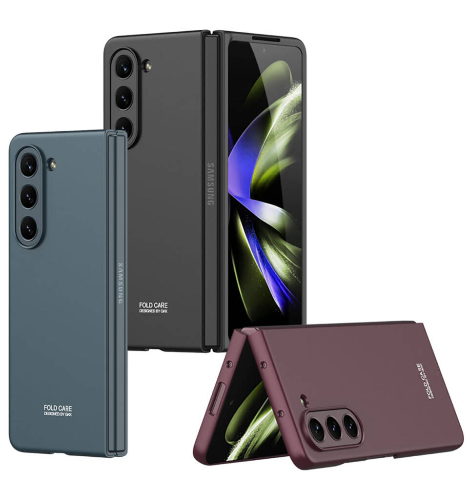 Galaxy Z Fold 5 Kılıf Zore Sert Kıpta Kapak - 4