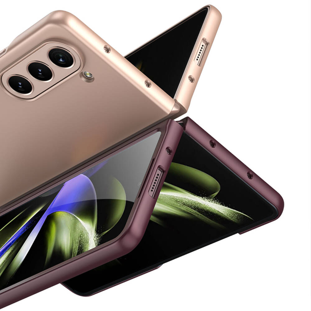 Galaxy Z Fold 5 Kılıf Zore Sert Kıpta Kapak - 9