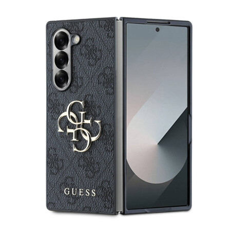 Galaxy Z Fold 6 Kılıf Guess Orjinal Lisanslı Leather Metal Logo Kapak - 6