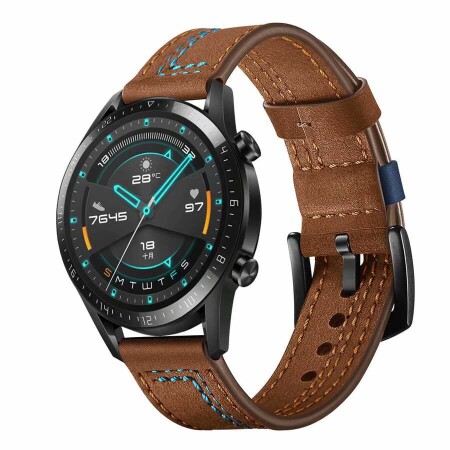 Gear S3 (22mm) KRD-19 Deri Kordon - 1