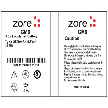 General Mobile 6 Zore A Kalite Uyumlu Batarya - 1