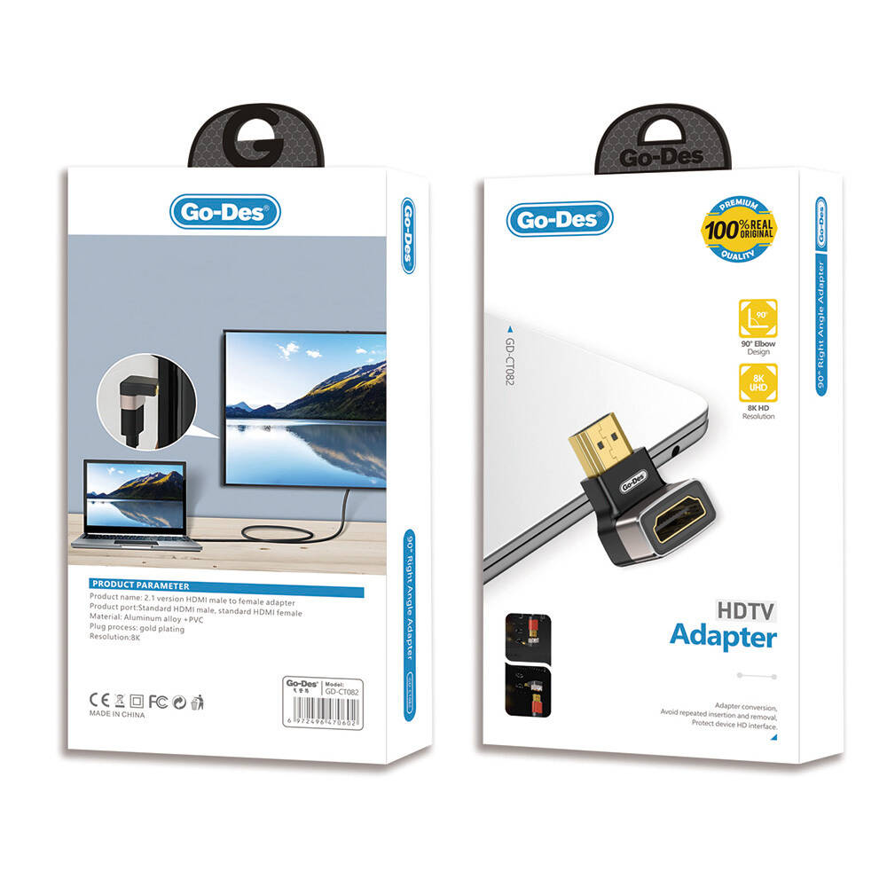 Go-Des GD-CT082 HDTV HDMI Adaptör 8K HD 2.1 Versiyon Görüntü Aktarım Cihazı - 3