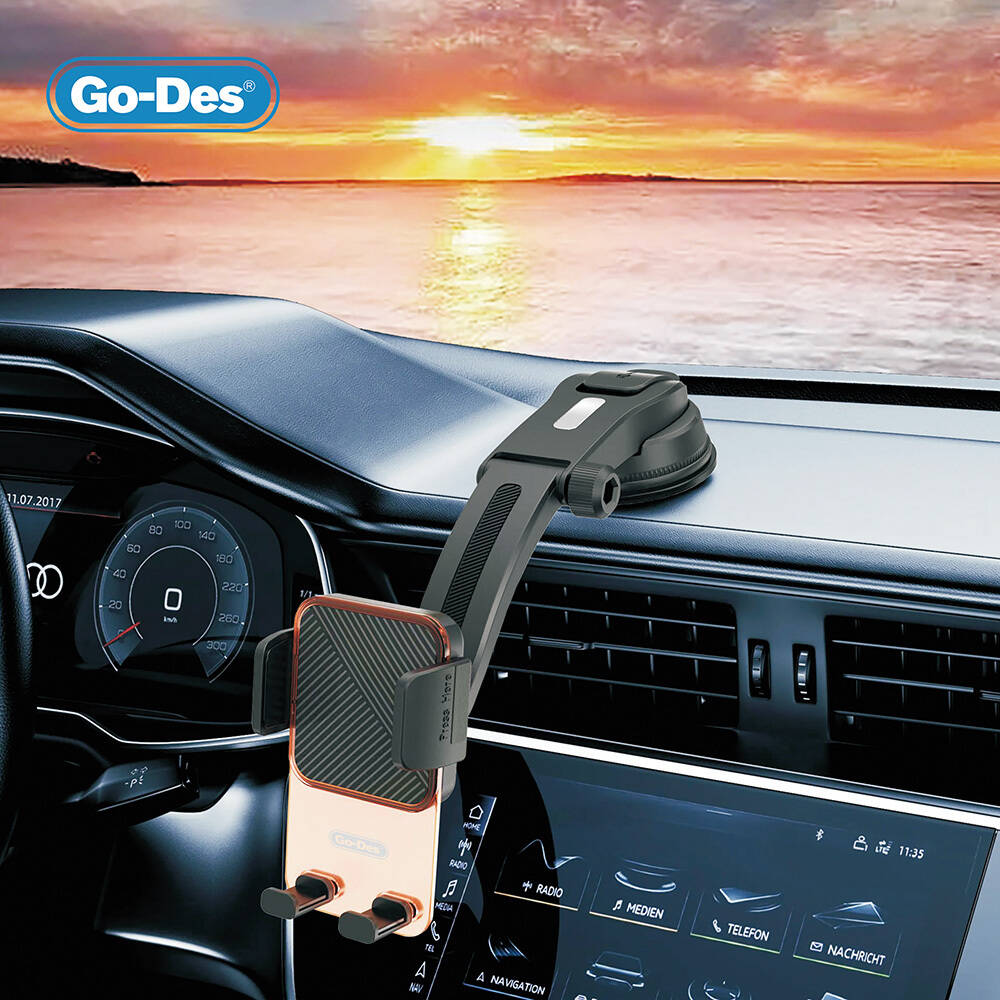 Go-Des GD-HD328 360 Derece Dönebilen Vakumlu Tasarım Araç İçi Telefon Tutucu - 4