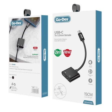 Go Des GD-UC038 Type-C To 3.5mm Dönüştürücü - 4