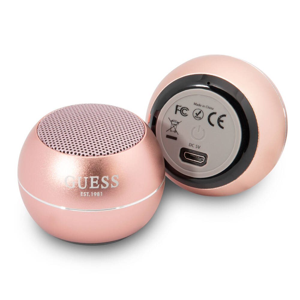 GUESS Alüminyum Alaşım Gövde Tasarımlı Mini Bluetooth Speaker - 8