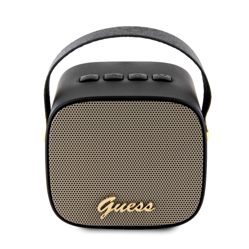 Guess Orjinal Lisanslı Askılı PU Deri Yazı Logolu 5W Bluetooth Speaker - 3