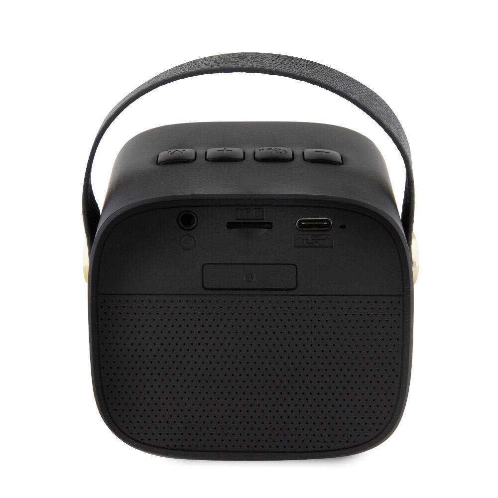 Guess Orjinal Lisanslı Askılı PU Deri Yazı Logolu 5W Bluetooth Speaker - 5