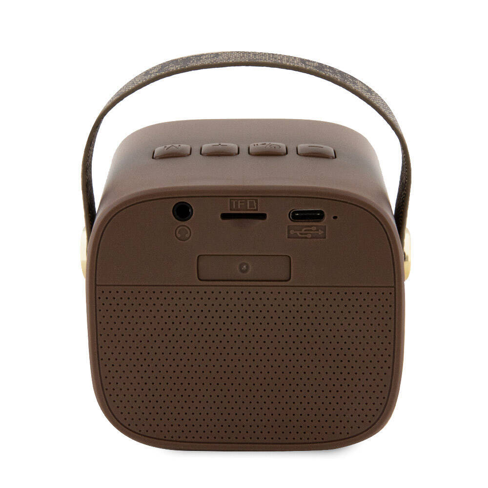 Guess Orjinal Lisanslı Askılı PU Deri Yazı Logolu 5W Bluetooth Speaker - 8