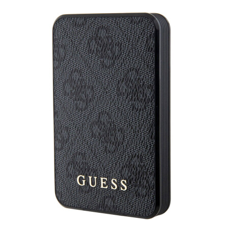 Guess Orjinal Lisanslı PU Deri 4G Desenli Metal Yazı Logolu Powerbank 5000mAh - 2