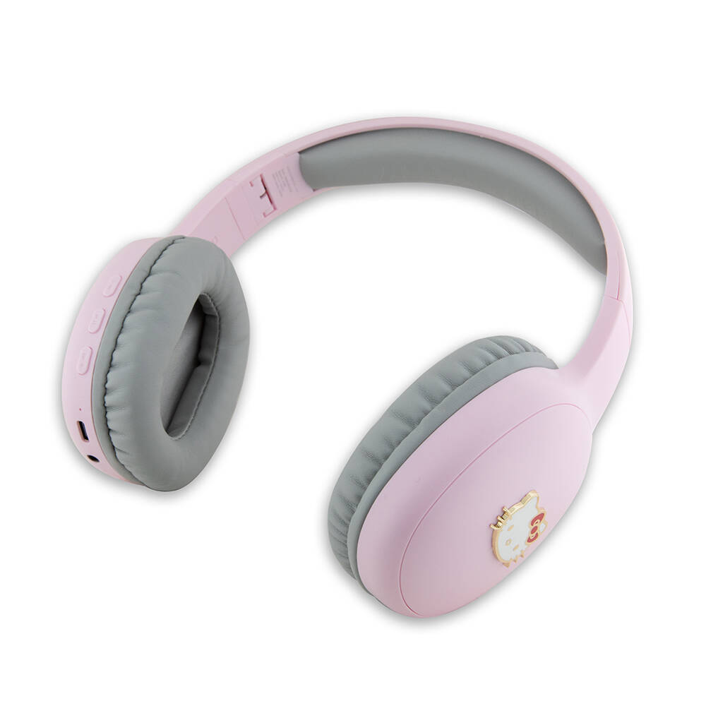 Hello Kitty Orjinal Lisanslı Ayarlanabilir Metal Kitty Logolu Oval Bluetooth 5.3 Kulaklık - 6