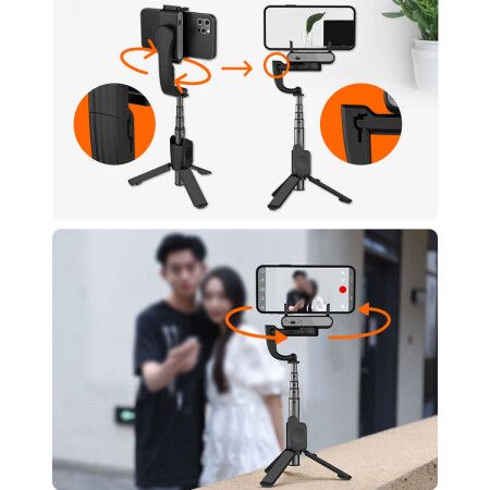 Hohem iSteady Q 2 Eksenli El Tipi Selfie Çubuğu Gimbal Stabilizatör - 10