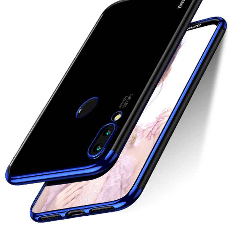 Huawei Honor Play Kılıf Zore Dört Köşeli Lazer Silikon Kapak - 8