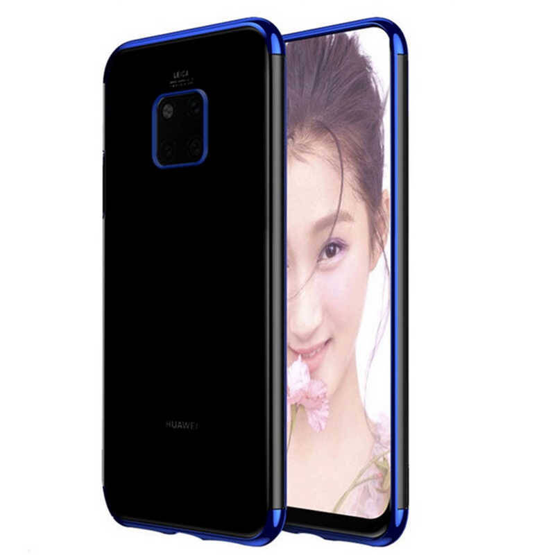 Huawei Mate 20 Pro Kılıf Zore Dört Köşeli Lazer Silikon Kapak - 9